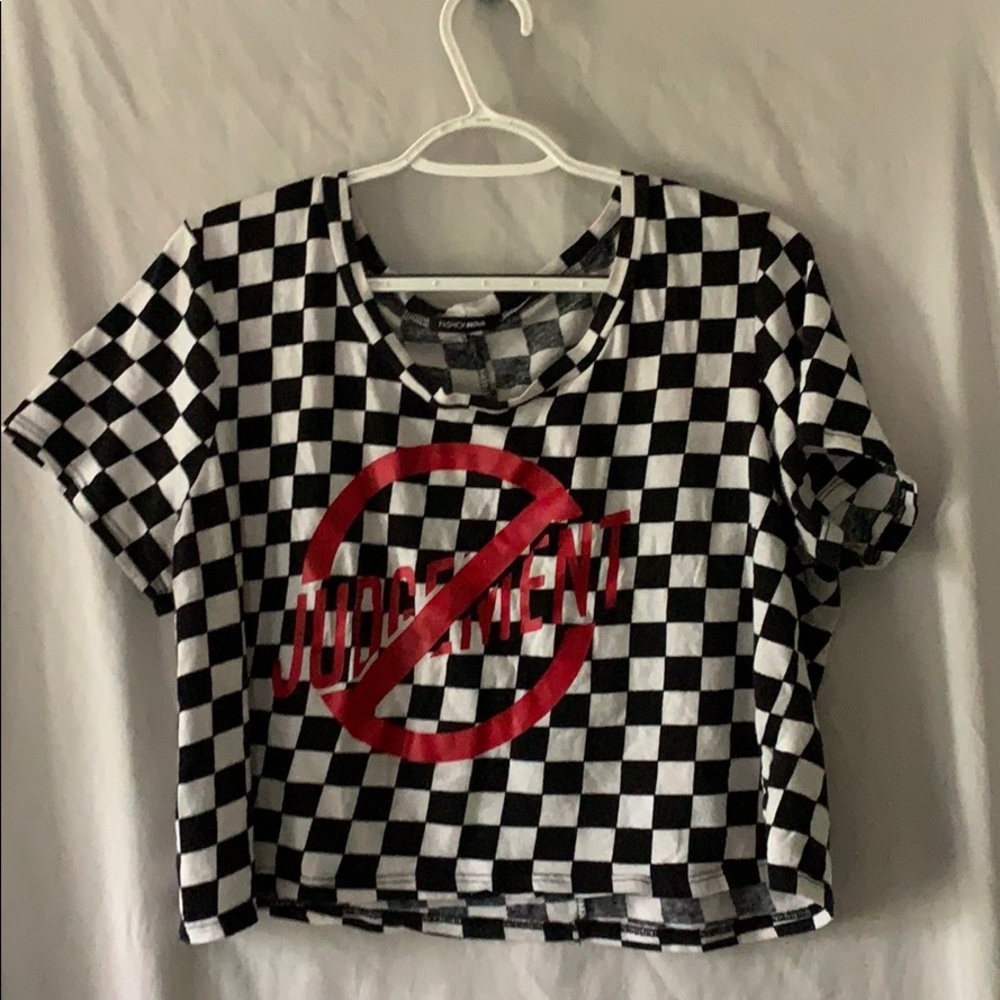 Checkered Crop Top
